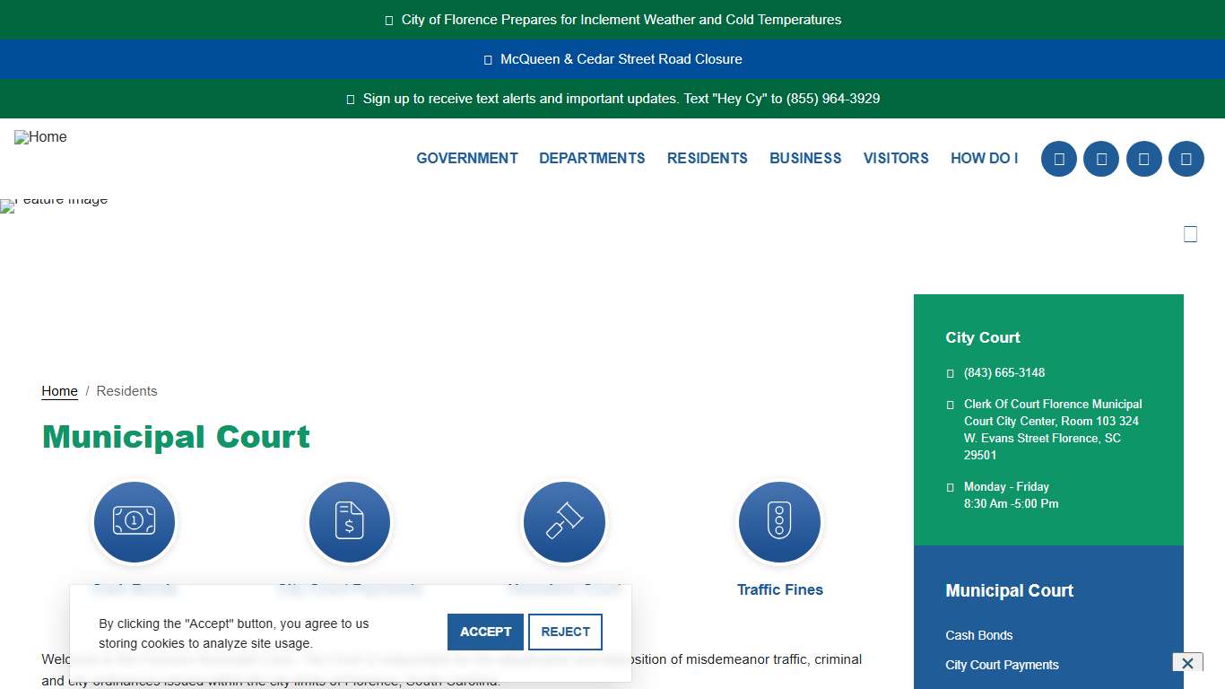 Municipal Court City of Florence, SC